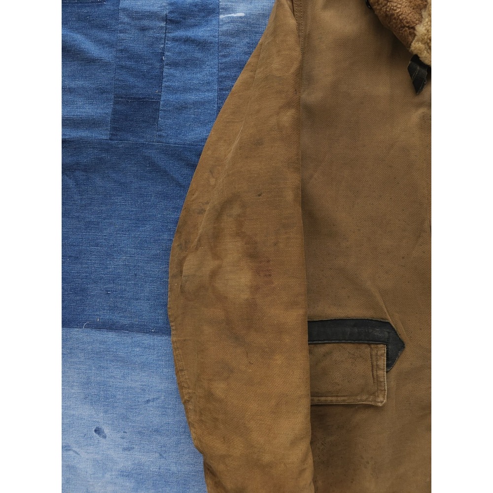 Vintage 1930s USCG Transport Mackinaw Coat Shearling Shawl Collar RARE 38 - Picture 15 of 16
